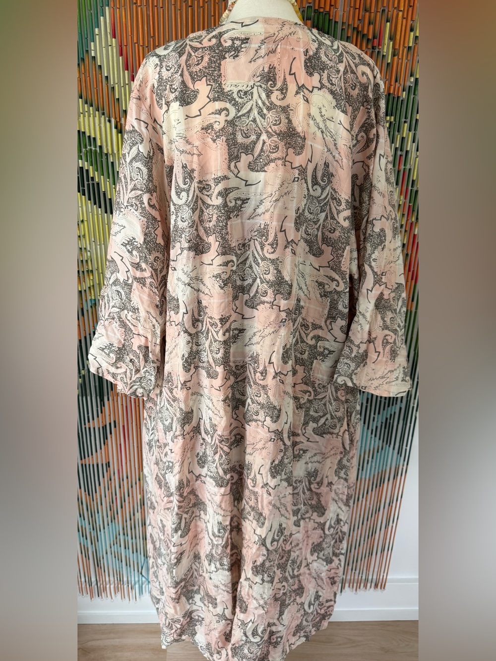 Wilfred Dusty Mauve Slip Dress with Kimono - Picture 8 of 10